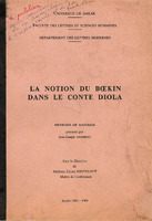 La notion du boekin dans le conte diola