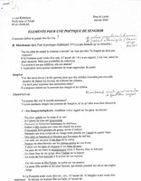Éléments pour une poétique de Senghor
