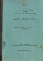 L'épopée d'El Hadj Oumar : approche littéraire et historique. Tome II