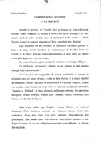 Léopold Sédar Senghor et la Sérénité