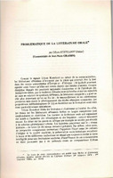 Problématique de la littérature orale