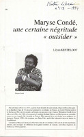 Maryse Condé, une certaine négritude “outsider”