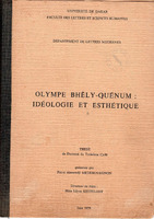 Olympe Bhely-Quénum : idéologie et esthétique